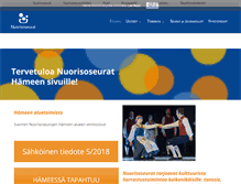 Tablet Screenshot of hame.nuorisoseurat.fi